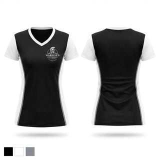 Womens Short Sleeve Vneck Shirt, Warriors Physique Fitness, , Teamtime, Team time, sublimation, custom sports apparel, team uniforms, spirit wear, spiritwear, sports uniforms, custom shirts, team store, custom team store, fundraiser sports, apparel fundraiser