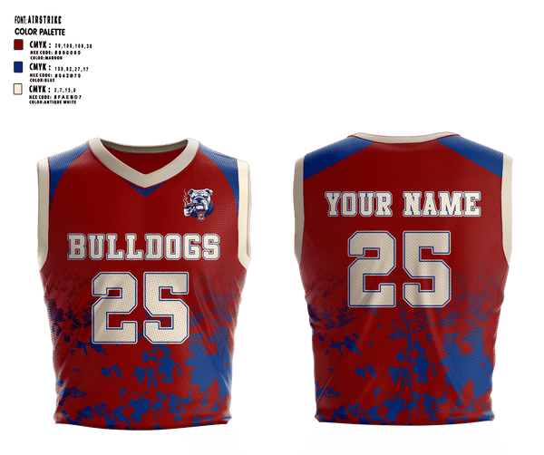 Mens Basketball Jersey, Bulldogs, Men's Basketball, Teamtime, Team time, sublimation, custom sports apparel, team uniforms, spirit wear, spiritwear, sports uniforms, custom shirts, team store, custom team store, fundraiser sports, apparel fundraiser