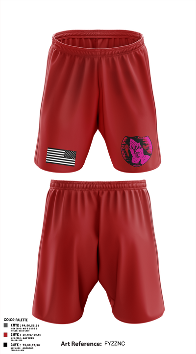 WeAllWeGot~Family First 22026589 Athletic Shorts With Pockets - 30