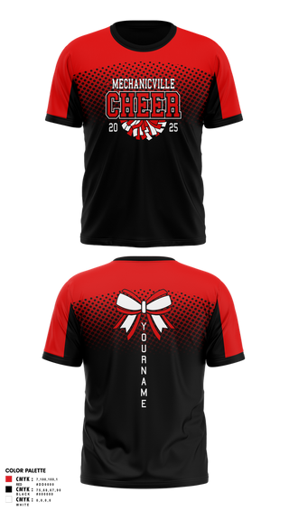 Short Sleeve Performance Shirt, Mechanicville High School Cheer, Cheer, Teamtime, Team time, sublimation, custom sports apparel, team uniforms, spirit wear, spiritwear, sports uniforms, custom shirts, team store, custom team store, fundraiser sports, apparel fundraiser