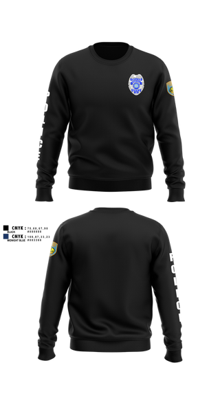 Crew Neck Sweatshirt, team name, Police, Teamtime, Team time, sublimation, custom sports apparel, team uniforms, spirit wear, spiritwear, sports uniforms, custom shirts, team store, custom team store, fundraiser sports, apparel fundraiser