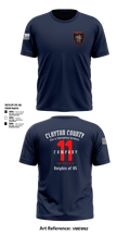Clayton County Fire Company 11 85782826 Short Sleeve Performance Shirt - 1