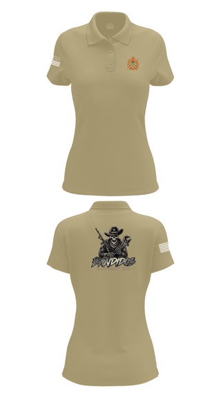 Womens Short Sleeve Performance Polo, 501st BSB, B Company, , Teamtime, Team time, sublimation, custom sports apparel, team uniforms, spirit wear, spiritwear, sports uniforms, custom shirts, team store, custom team store, fundraiser sports, apparel fundraiser