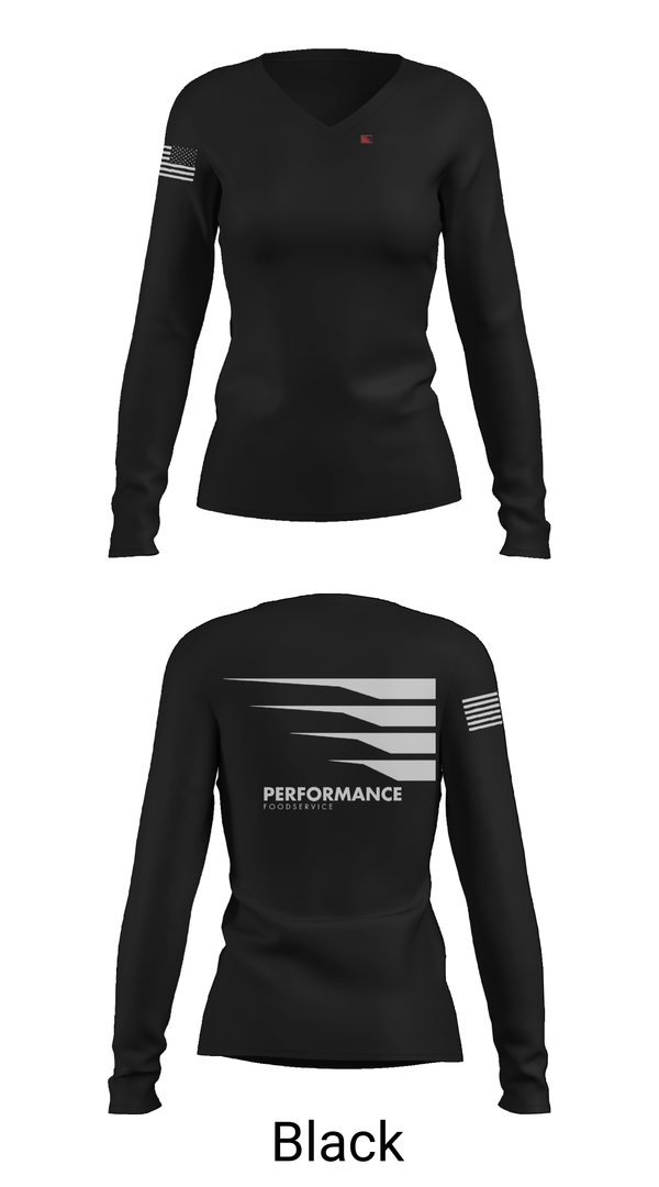 Womens Long Sleeve Vneck Shirt, PFG, , Teamtime, Team time, sublimation, custom sports apparel, team uniforms, spirit wear, spiritwear, sports uniforms, custom shirts, team store, custom team store, fundraiser sports, apparel fundraiser