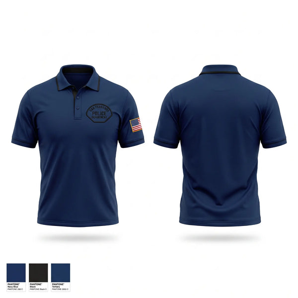 Short Sleeve Performance Polo, San Fernando Police Department, Police, Teamtime, Team time, sublimation, custom sports apparel, team uniforms, spirit wear, spiritwear, sports uniforms, custom shirts, team store, custom team store, fundraiser sports, apparel fundraiser