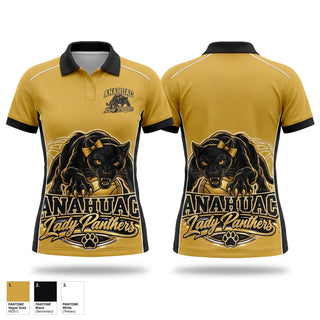Short Sleeve Performance Polo, Anahuac Lady Panthers, Women's Basketball, Teamtime, Team time, sublimation, custom sports apparel, team uniforms, spirit wear, spiritwear, sports uniforms, custom shirts, team store, custom team store, fundraiser sports, apparel fundraiser