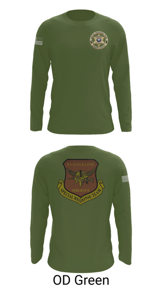Long Sleeve Performance Shirt, Evangeline Parish Sheriffs Office S.R.T, Police, Teamtime, Team time, sublimation, custom sports apparel, team uniforms, spirit wear, spiritwear, sports uniforms, custom shirts, team store, custom team store, fundraiser sports, apparel fundraiser