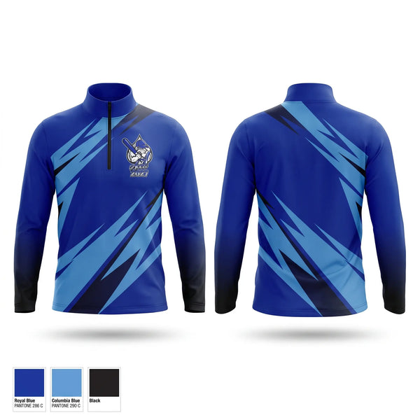 Quarter Zip Jacket, Aces, Baseball, Teamtime, Team time, sublimation, custom sports apparel, team uniforms, spirit wear, spiritwear, sports uniforms, custom shirts, team store, custom team store, fundraiser sports, apparel fundraiser