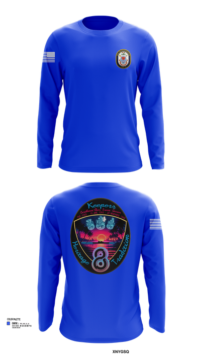 USS Bougainville CPO 89131174 Long Sleeve Performance Shirt 103