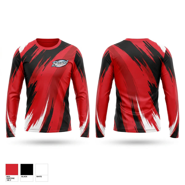 Long Sleeve Performance Shirt, Blazers, Softball, Teamtime, Team time, sublimation, custom sports apparel, team uniforms, spirit wear, spiritwear, sports uniforms, custom shirts, team store, custom team store, fundraiser sports, apparel fundraiser