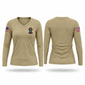 3rd/75th Ranger Regiment Women's Long Sleeve V-neck Shirt - 1