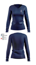 Kate Duncan Smith DAR School Volleyball 52095920 Women's Long Sleeve V-neck Shirt - 51