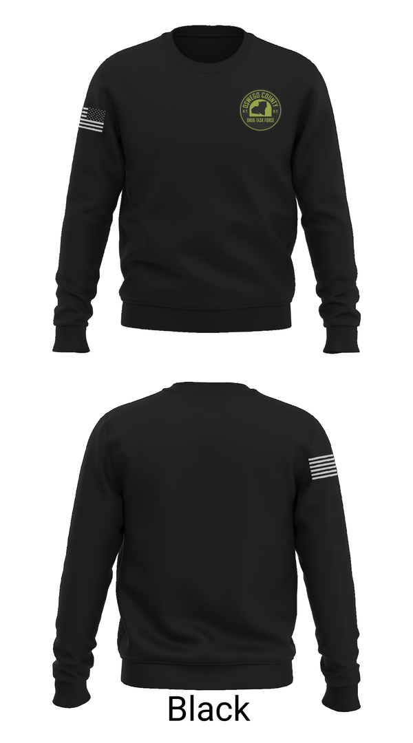 Crew Neck Sweatshirt, Oswego County Drug Task Force, Police, Teamtime, Team time, sublimation, custom sports apparel, team uniforms, spirit wear, spiritwear, sports uniforms, custom shirts, team store, custom team store, fundraiser sports, apparel fundraiser