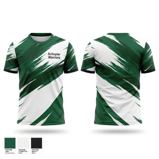 Short Sleeve Performance Shirt, Schuyler Warriors, Track & Field, Teamtime, Team time, sublimation, custom sports apparel, team uniforms, spirit wear, spiritwear, sports uniforms, custom shirts, team store, custom team store, fundraiser sports, apparel fundraiser
