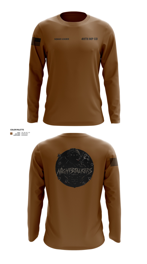Long Sleeve Performance Shirt, 411TH MP CO, Army, Teamtime, Team time, sublimation, custom sports apparel, team uniforms, spirit wear, spiritwear, sports uniforms, custom shirts, team store, custom team store, fundraiser sports, apparel fundraiser