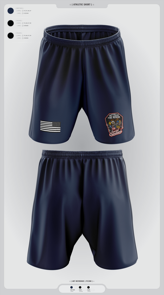 Athletic Shorts With Pockets, Holly Springs Police Department, , Teamtime, Team time, sublimation, custom sports apparel, team uniforms, spirit wear, spiritwear, sports uniforms, custom shirts, team store, custom team store, fundraiser sports, apparel fundraiser