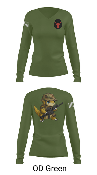 Task force Armadillo 97530409 Women's Long Sleeve V-neck Shirt - 54