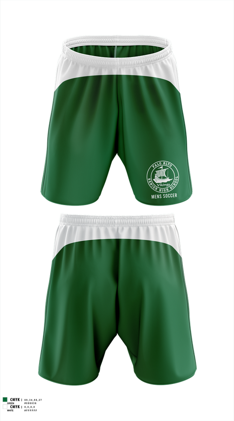 Mens Soccer Shorts, Palo Alto Men's Soccer, Men's Soccer, Teamtime, Team time, sublimation, custom sports apparel, team uniforms, spirit wear, spiritwear, sports uniforms, custom shirts, team store, custom team store, fundraiser sports, apparel fundraiser