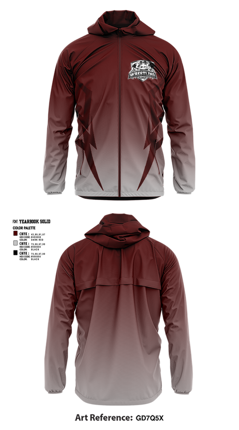 Windbreaker, WarriorS, Wrestling, Teamtime, Team time, sublimation, custom sports apparel, team uniforms, spirit wear, spiritwear, sports uniforms, custom shirts, team store, custom team store, fundraiser sports, apparel fundraiser