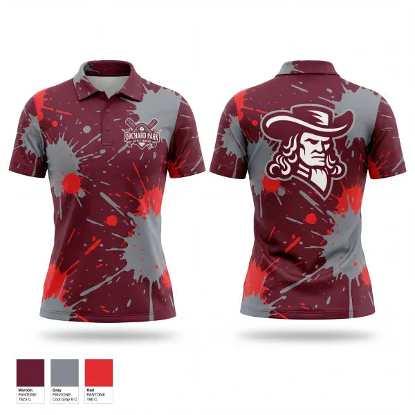 Short Sleeve Performance Polo, Orchard Park Quakers, Baseball, Teamtime, Team time, sublimation, custom sports apparel, team uniforms, spirit wear, spiritwear, sports uniforms, custom shirts, team store, custom team store, fundraiser sports, apparel fundraiser