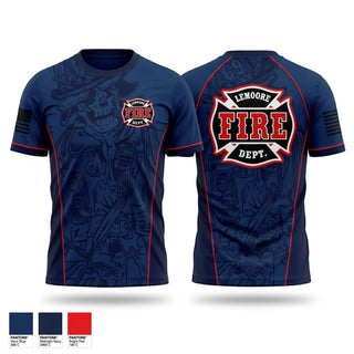 Short Sleeve Performance Shirt, Lemoore Volunteer Fire Department, Fire Department, Teamtime, Team time, sublimation, custom sports apparel, team uniforms, spirit wear, spiritwear, sports uniforms, custom shirts, team store, custom team store, fundraiser sports, apparel fundraiser