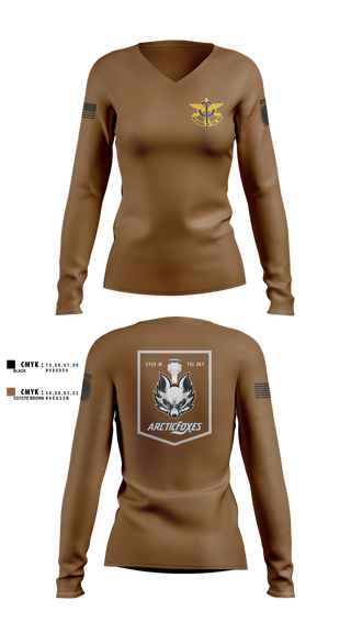 Womens Long Sleeve Vneck Shirt, Fox Co 3-10 GSAB, , Teamtime, Team time, sublimation, custom sports apparel, team uniforms, spirit wear, spiritwear, sports uniforms, custom shirts, team store, custom team store, fundraiser sports, apparel fundraiser