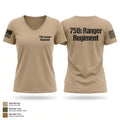 75th Ranger Regiment 94936712 Women's Short Sleeve V-neck Shirt - 1