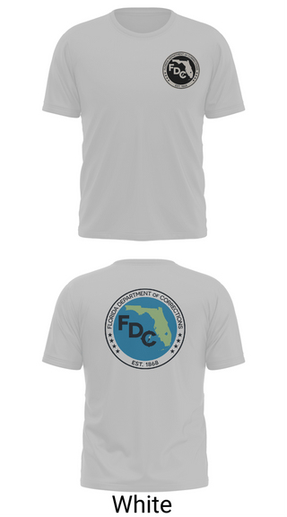 Short Sleeve Performance Shirt, Florida Department of Corrections, Police, Teamtime, Team time, sublimation, custom sports apparel, team uniforms, spirit wear, spiritwear, sports uniforms, custom shirts, team store, custom team store, fundraiser sports, apparel fundraiser