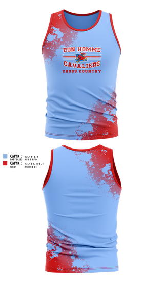 Tank Top, Bon Homme Cavaliers Cross Country, Cross Country, Teamtime, Team time, sublimation, custom sports apparel, team uniforms, spirit wear, spiritwear, sports uniforms, custom shirts, team store, custom team store, fundraiser sports, apparel fundraiser