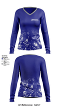 Brookfield R-III High School Basketball 85578294 Women's Long Sleeve V-neck Shirt - 1 (1)