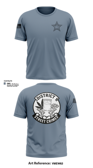 Short Sleeve Performance Shirt, District I Street Crimes, Police, Teamtime, Team time, sublimation, custom sports apparel, team uniforms, spirit wear, spiritwear, sports uniforms, custom shirts, team store, custom team store, fundraiser sports, apparel fundraiser