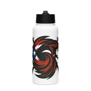Alpha 54959554 Stainless Steel Water Bottle with a Straw Lid