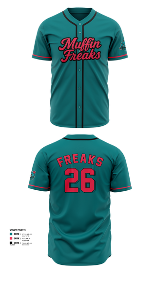 Full Button Baseball Jersey, Jamming Tacos, Baseball, Teamtime, Team time, sublimation, custom sports apparel, team uniforms, spirit wear, spiritwear, sports uniforms, custom shirts, team store, custom team store, fundraiser sports, apparel fundraiser