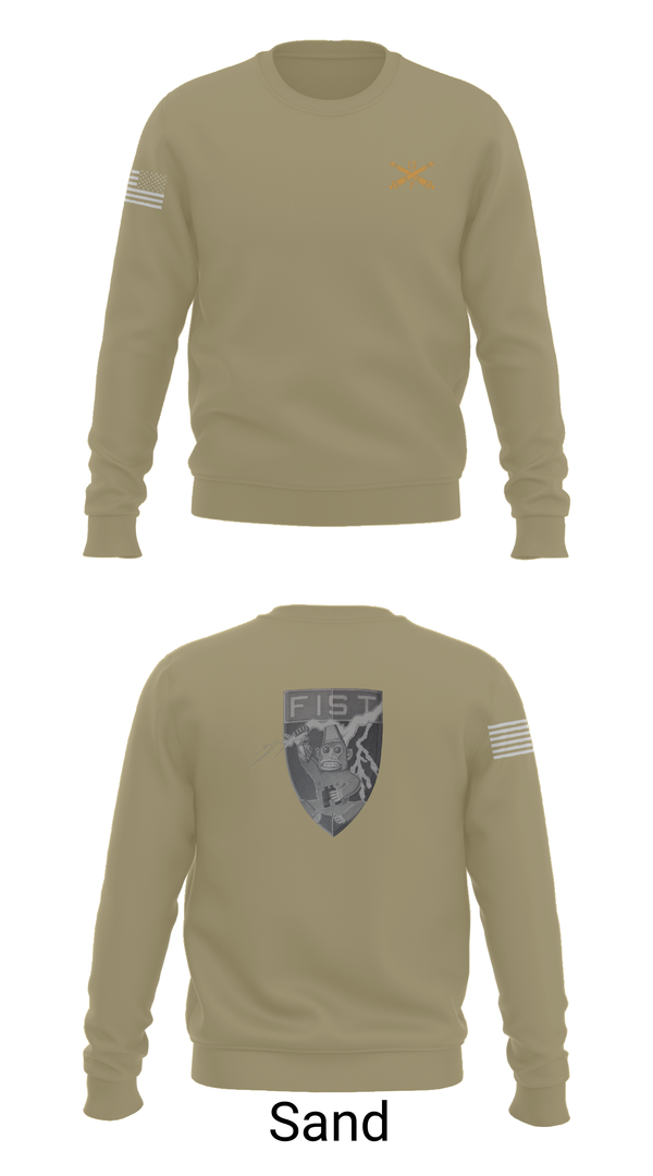 Crew Neck Sweatshirt, HHB 113th FA / FIST, , Teamtime, Team time, sublimation, custom sports apparel, team uniforms, spirit wear, spiritwear, sports uniforms, custom shirts, team store, custom team store, fundraiser sports, apparel fundraiser