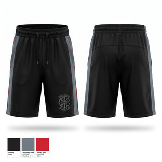 Athletic Shorts With Pockets, Island Falls Fire & Ambulance, Fire Department, Teamtime, Team time, sublimation, custom sports apparel, team uniforms, spirit wear, spiritwear, sports uniforms, custom shirts, team store, custom team store, fundraiser sports, apparel fundraiser
