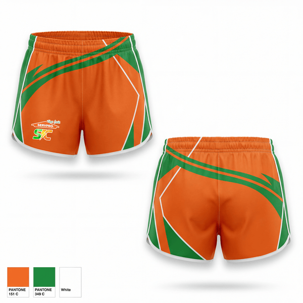 Womens Shorts, Servpro Team Levin, , Teamtime, Team time, sublimation, custom sports apparel, team uniforms, spirit wear, spiritwear, sports uniforms, custom shirts, team store, custom team store, fundraiser sports, apparel fundraiser