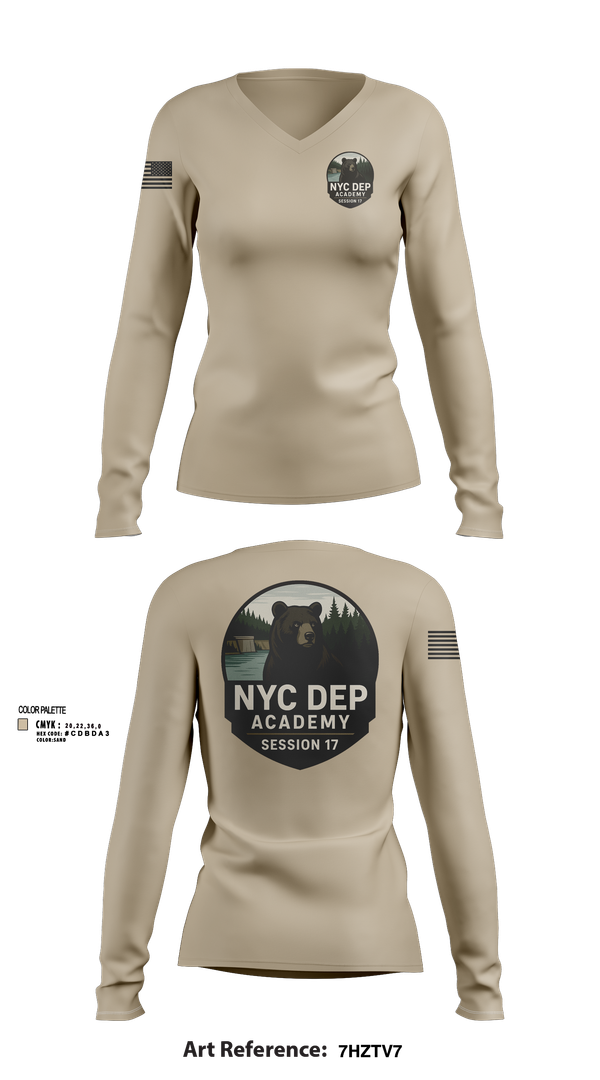Womens Long Sleeve Vneck Shirt, Session 17 academy class, Police, Teamtime, Team time, sublimation, custom sports apparel, team uniforms, spirit wear, spiritwear, sports uniforms, custom shirts, team store, custom team store, fundraiser sports, apparel fundraiser