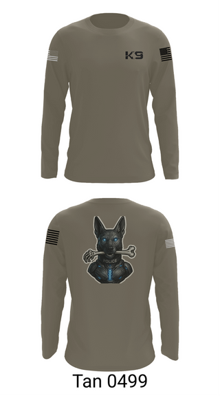 Long Sleeve Performance Shirt, Willoughby K9, Police, Teamtime, Team time, sublimation, custom sports apparel, team uniforms, spirit wear, spiritwear, sports uniforms, custom shirts, team store, custom team store, fundraiser sports, apparel fundraiser