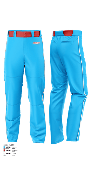 Baseball Pants, Legends, Baseball, Teamtime, Team time, sublimation, custom sports apparel, team uniforms, spirit wear, spiritwear, sports uniforms, custom shirts, team store, custom team store, fundraiser sports, apparel fundraiser