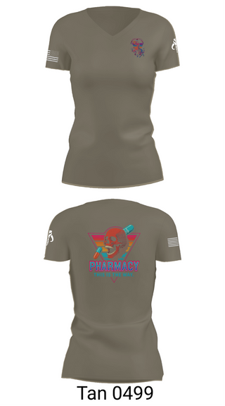 Womens Short Sleeve Vneck Shirt, , Army, Teamtime, Team time, sublimation, custom sports apparel, team uniforms, spirit wear, spiritwear, sports uniforms, custom shirts, team store, custom team store, fundraiser sports, apparel fundraiser