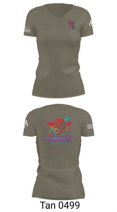 Madigan Pharmacy 51616730 Women's Short Sleeve V-neck Shirt - 68