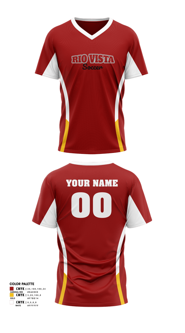 Mens Soccer Jersey, Rio Vista Rams, Men's Soccer, Teamtime, Team time, sublimation, custom sports apparel, team uniforms, spirit wear, spiritwear, sports uniforms, custom shirts, team store, custom team store, fundraiser sports, apparel fundraiser