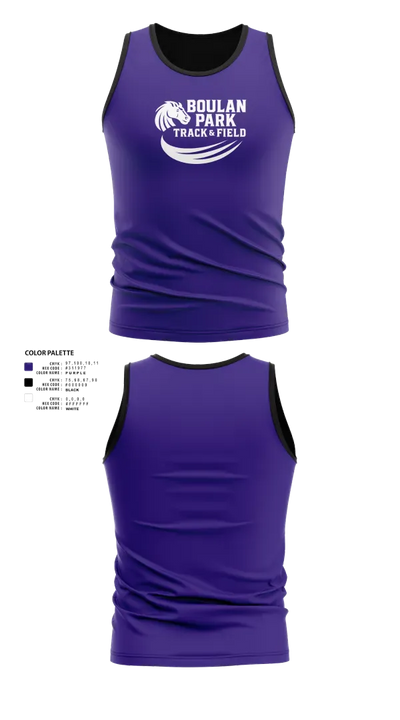 Boulan Park Broncos 82543300 Men's Track Singlet - 30