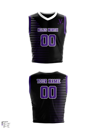 Mens Basketball Jersey, Niles North Athletics Vikings Basketball, Men's Basketball, Teamtime, Team time, sublimation, custom sports apparel, team uniforms, spirit wear, spiritwear, sports uniforms, custom shirts, team store, custom team store, fundraiser sports, apparel fundraiser