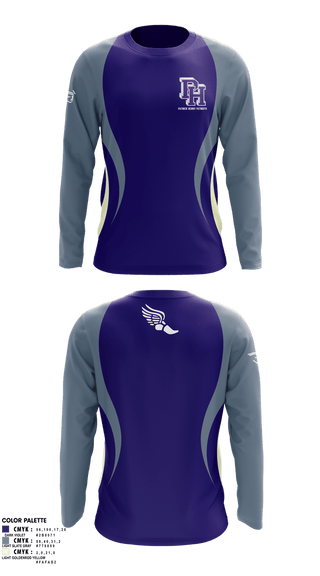 Long Sleeve Performance Shirt, Patrick Henry Patriots, Track & Field, Teamtime, Team time, sublimation, custom sports apparel, team uniforms, spirit wear, spiritwear, sports uniforms, custom shirts, team store, custom team store, fundraiser sports, apparel fundraiser