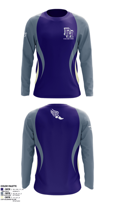 Patrick Henry Patriots 37430983 Long Sleeve Performance Shirt 1