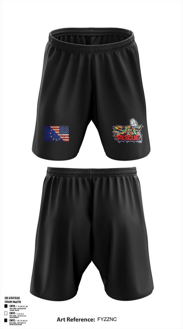 Athletic Shorts With Pockets, VooDoo RESCUE, Fire Department, Teamtime, Team time, sublimation, custom sports apparel, team uniforms, spirit wear, spiritwear, sports uniforms, custom shirts, team store, custom team store, fundraiser sports, apparel fundraiser