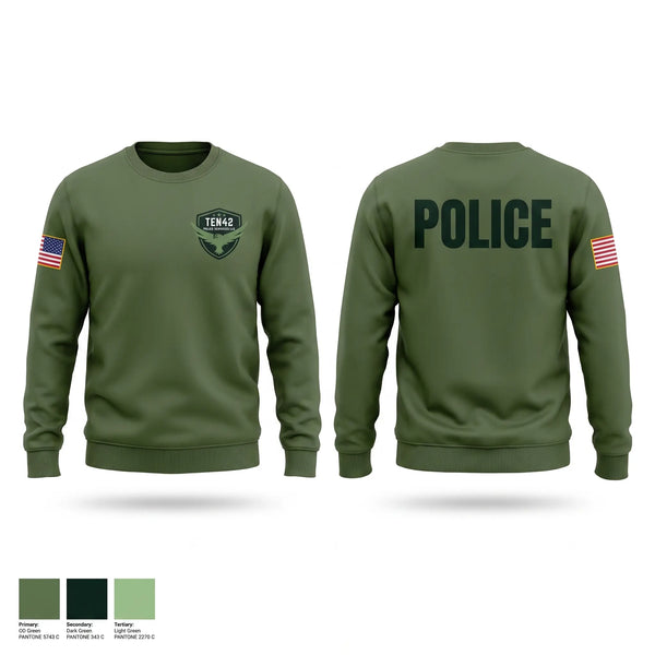 Crew Neck Sweatshirt, TEN42 POLICE SERVICES, Police, Teamtime, Team time, sublimation, custom sports apparel, team uniforms, spirit wear, spiritwear, sports uniforms, custom shirts, team store, custom team store, fundraiser sports, apparel fundraiser