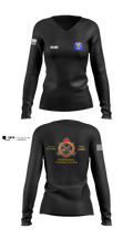 D CO 37279628 Women's Long Sleeve V-neck Shirt - 3
