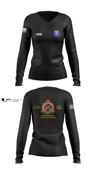Womens Long Sleeve Vneck Shirt, D CO, , Teamtime, Team time, sublimation, custom sports apparel, team uniforms, spirit wear, spiritwear, sports uniforms, custom shirts, team store, custom team store, fundraiser sports, apparel fundraiser